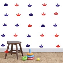 Wall Decal Nursery 36pcs / Set Sail Boat Wall Sticker Nautical Boats Sticker for Baby Room Girls Room Sticker  LX351 2024 - buy cheap