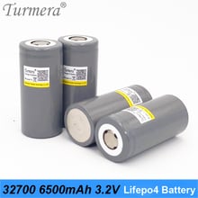 Турмера Новое 32700 зарядное устройство 32700 lifepo4 3,2 v 6500mah 33A 55A батарея тока для фонарика батарея электрический велосипед jAN12 2024 - купить недорого