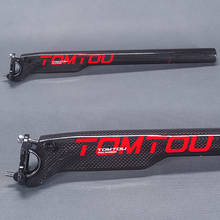 TOMTOU Full 3K Glossy Carbon Fibe Road Bike Breaking Wind Seatpost Mountain Bicycle Seat Post Cycling Parts Red - T10T29 2024 - buy cheap