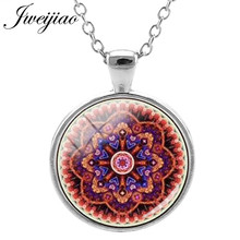 JWEIJIAO Henna Indian Toalla Mandala Charms Necklace Pendant Chokers For Woman Girls Bohemian Yoga Jewelry HN409 2024 - buy cheap