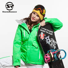 StormRunner Women's colorful snow jacket windproof waterproof  snow ski jacket for girls 2024 - buy cheap