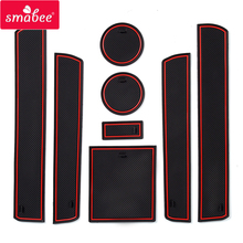 Smabee  Gate slot mat For Audi A6 C6 2005 ~ 2011 4F RS6 S6 S line RS 6 2006 2007 2008 2009 2010 Cup Non-slip mats Accessories 2024 - buy cheap