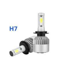 Faro delantero LED S2 Super brillante H7, Bombilla COB de 2 lados, haz de iluminación de 360 grados, 72W, 8000LM, 6000K, blanco, 12V, 1 Juego 2024 - compra barato