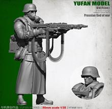 Yufan Model 1/35 German Figure Super Double Gun Resin Soldier YFWW35-1815 2024 - buy cheap