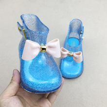 Zapatos de gelatina antideslizantes para bebé, Botas de lluvia con lazo para niña, sandalias para niña, Zapatos para niño, 2018 2024 - compra barato