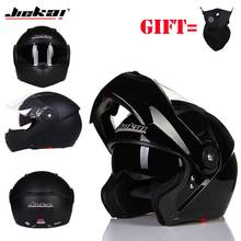 Adult Clamshell Motorcycle Helmet DOT Certified Dual Lens Built-in Sun Visor Modular Racing Helmet High Quality JIEKAI-115 2024 - buy cheap