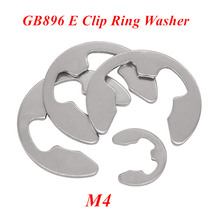 1000pcs GB896 M4 E Clip Washer Ring Washer 4mm Circlip retaining ring for shaft fastener hardware 304 Stainless steel 2024 - buy cheap