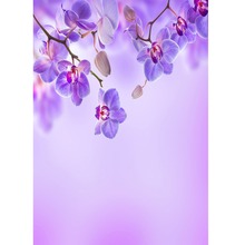 Photo Studio Photographic Background Light Purple Floral Fabric Vinyl Photo Backdrops for sale Photography Baby Child Photocall 2024 - buy cheap