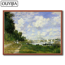 OUYIJIA 5D DIY Monet персонаж пейзаж декоративная алмазная живопись Вышивка картина Стразы декоративная мозаика 2024 - купить недорого