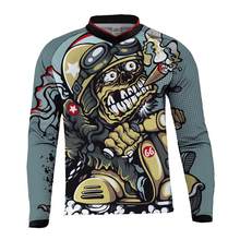 Camisa de ciclismo 2019 para homens, camisa de manga longa para bicicleta mtb, uniforme de downhill, roupas de mountain bike, roupas de motocross 2024 - compre barato