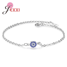 Generous Romantic Bracelet For Women Girl Wedding Engagement Anniversary Party Jewelry 925 Sterling Silver Blue CZ 2024 - buy cheap