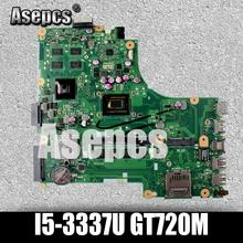 Placa base Asepcs X450CC para ordenador portátil For Asus X450CC X450C X450 placa base original de prueba 4GB-RAM I5-3337U GT720M 2024 - compra barato