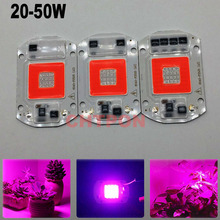 Full Spectrum LED Red/Blue 20W 30W 50W COB SMD Smart IC Spotlight Driverless 110/220VAC 2024 - buy cheap