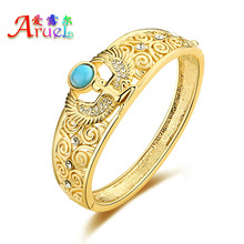 ERLUER gold Color jewelry bracelet women luxury indian African fashion bride crystal rhinestone angel bangles bracelets 2024 - buy cheap