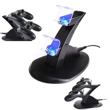 LED Dual Charger Dock Mount USB Charging Stand For PS4 PlayStation Controller 2024 - buy cheap