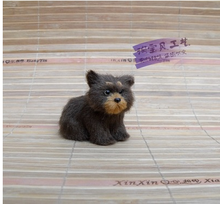 mini simulation brown sitting bear toy handicraft resin&fur small bear dolls gift about 8x4x6.5cm 0911 2024 - buy cheap