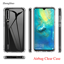 Capa de silicone para bolsa de ar, para huawei p30 mate 20 p20 pro lite nova 3e 3i 4 y6 y7 prime 2018 p capa amortecedora macia tpu 2019, inteligente 2024 - compre barato