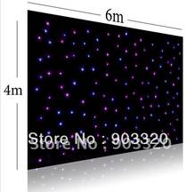 Супер предложение настроить RGBW одиночный Colro SMD СВЕТОДИОДНЫЙ S 4 м * 6 м светодиодный Starcloth, светодиодный фон для сцены Свадебная вечеринка звездный занавес 2024 - купить недорого