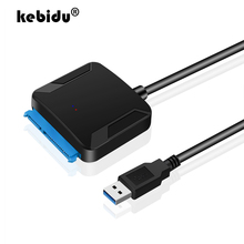 Кабель-адаптер kebidu USB 3,0 до 2,5 "3,5" SATA для жесткого диска 22 pin USB 3,0 для SATA конвертер для SSD HDD Кабель-адаптер для жесткого диска 2024 - купить недорого