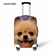 Instantarts-capa impermeável para mala de viagem com elástico de proteção, estampa de cachorro, 18 a 30 2024 - compre barato