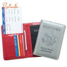 2018 США новый красный Оли двойной Орел моды женщин Обложка для паспорта встроенный RFID Блокировка защиты личной информации 2024 - купить недорого