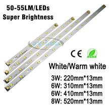 Panel de tubos de luz LED 5730SMD, 3W, 6W, 8W, Placa de lámpara de tira LED, 100-110lm/W, superbrillo con conector de Cable 2024 - compra barato