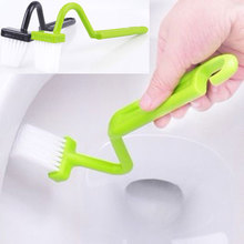 Escova portátil para banheiro, limpador tipo v, escova limpa, cabo dobrável #32743, imperdível 2024 - compre barato
