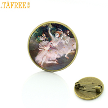 TAFREE-broches de bailarina de Degas antigua para mujer, insignia, broche de baile vintage, alfileres, joyería, regalos de clase de baile CT123 2024 - compra barato