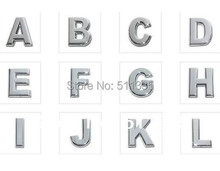 130pcs/lot 8mm A-Z Chrome no rhinestone slide letter fit for 8mm key chain 2024 - buy cheap