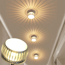 Светодиодный входной светильник, 3 Вт, светодиодный светильник для коридора, прохода, светодиодный потолочный светильник, лампы для дома, гостиной, 85 ~ 265 В переменного тока 2024 - купить недорого