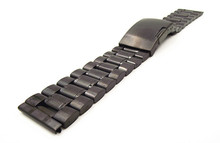 Pulseira de relógio de aço inoxidável, cor preta-08206, 22mm, 1 peça 2024 - compre barato