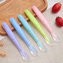 Baby Soft silicone feeding spoon baby Spoon Safety Tableware Infant Learning spoon 2024 - buy cheap