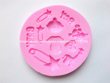 New! Free Shipping Baby & Giraffe Shaped Silicone Mold Cake Decoration Fondant Cake 3D Food Grade Silicone Mould 136 2024 - buy cheap