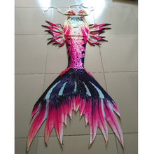 Girls Mermaid Tails for Swimming for Kids Adult Mermaid Swimmable Cosplay Costume Bathing Swimsuit WIth Monofin Fin,Customized! 2024 - buy cheap
