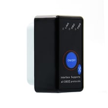 Herramienta de diagnóstico de coche, accesorio Super Mini Elm327 Bluetooth OBD2 V1.5 Elm 327 V 1,5 OBD 2 escáner Elm-327 adaptador OBDII con interruptor 2024 - compra barato