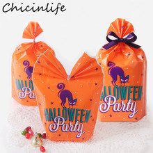 Chicinlife 20Pcs Halloween Pumpkin Cat Bat Candy Bags Trick Or Treat Kids Favors Happy Hallowen Party Cookie Gift Bag Supplies 2024 - buy cheap