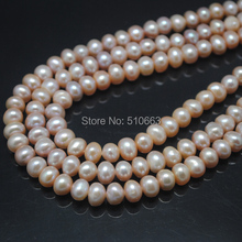 1 Strands=38cm length/Lot(45pcs), Nature Cultured Freshwater Pearl,Abacus Shape,Purple Colors,Size: 10-11mm,Nature Pearl 2024 - buy cheap