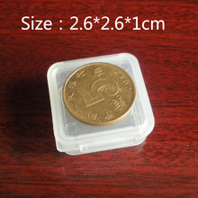 Cajas cuadradas pequeñas de plástico PP transparente, caja de almacenamiento con tapa para joyería, accesorios de Chip de monedas 2024 - compra barato