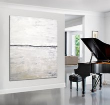 Artist Hand-painted High Quality Modern White and ash Abstract Oil Painting on Canvas Handmade Large Abstract OilPainting OKEART 2024 - buy cheap