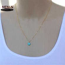 2016 Pendant Necklace Chokers Necklaces Women Plant Jewelry Wholesale Korean heart Necklace pendant New Hot bijoux femme collier 2024 - buy cheap