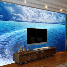 beibehang 3D wallpaper home decor Photo background Photography Blue sea landscape badroom Office Hotel large wall  murals-3d 2024 - buy cheap