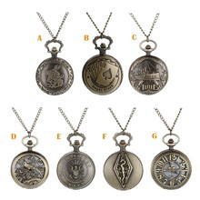 2019 News Arrival Classic Personalized Pattern Steampunk Vintage Quartz Roman Numerals Pocket Watch  12.14 2024 - buy cheap