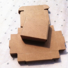 Cajas de Regalo de avión de papel Kraft, embalaje de jabón hecho a mano, joyería/pastel/artesanía/cajas de papel de almacenamiento de dulces, Serie de 3-4cm, 100 Uds. 2024 - compra barato