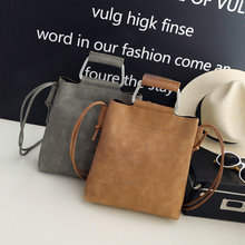 Hot Women Retro Bag Iron Handle PU Leather Handbag Shoulder Bags Portable Tote BVN66 2024 - buy cheap