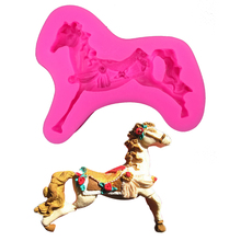 Running horse Shape 3D fondant cake silicone mold food grade mastic chocolate pastry candy Clay making soap Candle tools F0237 2024 - buy cheap