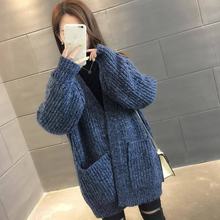 2019 Autumn Winter Women Korean Style Loose Tricot Cardigan Sweater Coat Female Causal Poncho Knitwear Femme Knitted Tops K33 2024 - buy cheap