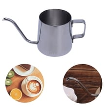 Cafetera de cuello de cisne de acero inoxidable, hervidor de té con boquilla de goteo para oreja colgante, 250ML 2024 - compra barato