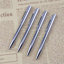 1Pcs Mini Metal Durable Ballpoint Pen Rotating Pocket-size Pen Portable BallPoint Pen Small Oil Pen Exquisite Writing Tool 2024 - buy cheap