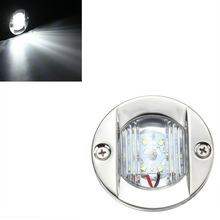 Luz LED de popa de ancla de acero inoxidable para yate, luz de popa redonda de 12V, resistente al agua, Blanca 2024 - compra barato