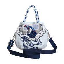 Fashion National String Appliques Women Small Handbags!Nice Animal Appliques Lady Shoulder&Crossbody bag All-match Shopping bags 2024 - buy cheap